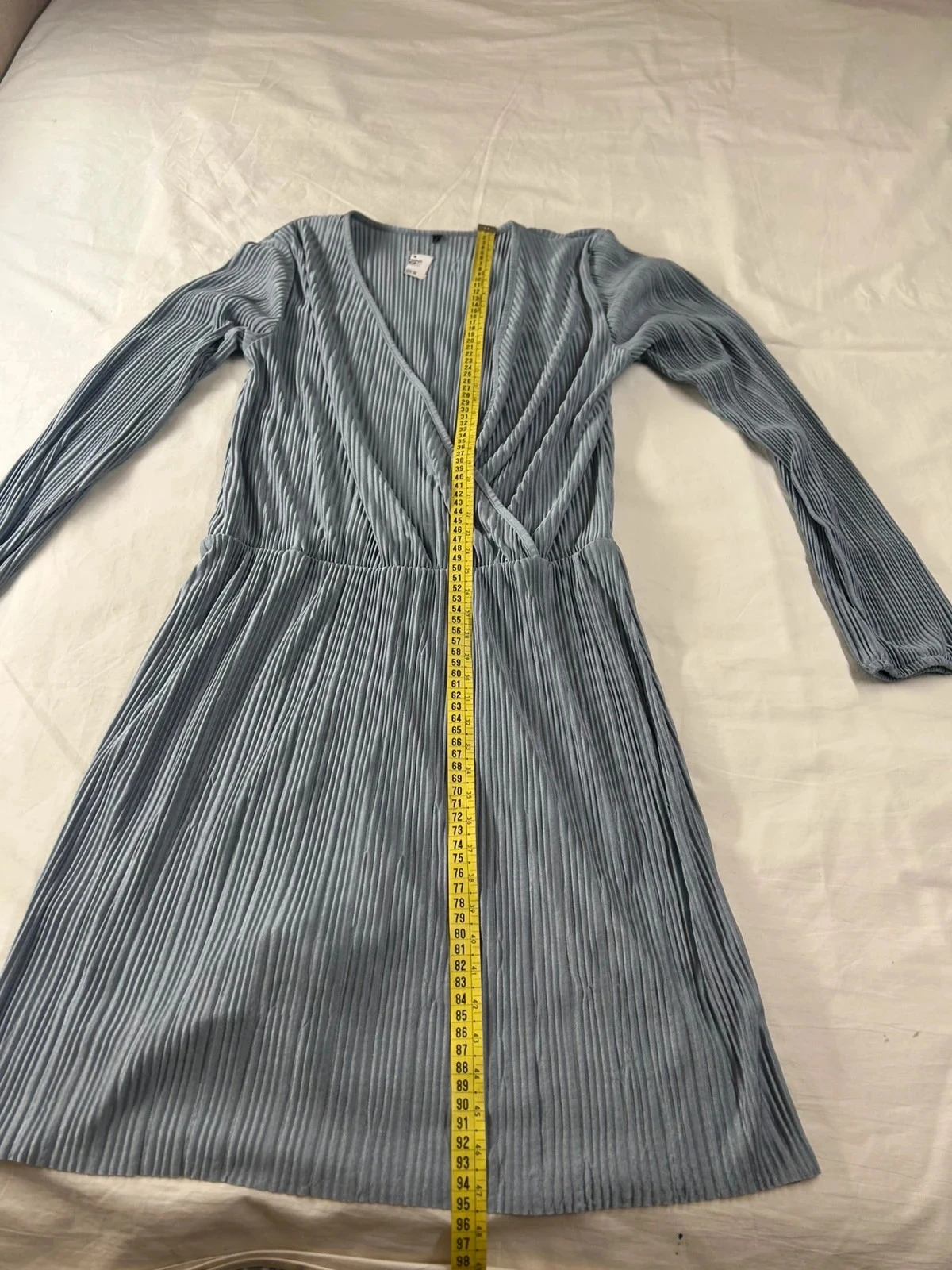 Robe vintage bleu clair taille L – photo 7
